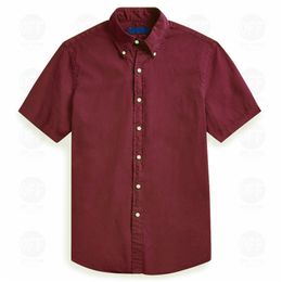 Short Sleeve Shirts Mens Designer Business Dress Shirt Fashion Casual Shirt Men Slim Fit Stripe Womens Small Horse Man T Solid Colour 732