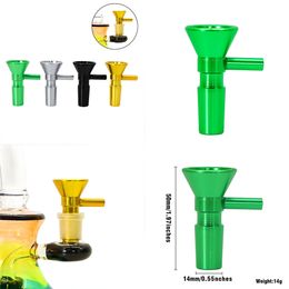 Smoking metal bowl accessories for tobacco dry herbs for 14mm male joint water dab rig hookah