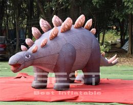 6m Long Inflatable Stegosaurus Dinosaur Model For Amusement Park Decoration Kids show Decor advertising