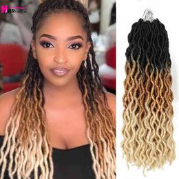 Wave Gypsy Locs Crochet Hair Synthetic Curly Wavy Twist Braiding Extensions 18"24" Goddess Faux Expo City 220610