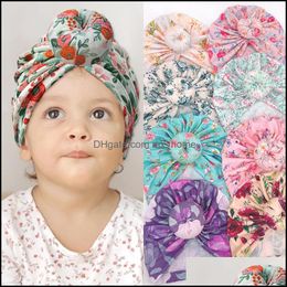 Caps Hats Accessories Baby Kids Maternity Infant Baby Hat Donut Headwear Children Toddler Indian Turban Soft Comfortabl Dhcdl