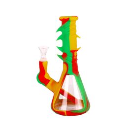 Breaker water pipe silicone bongs smoking hookah dab rigs eye of the devil portable bong for Smoke dry Herb Unbreakable Philtre