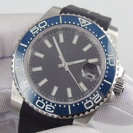 Wristwatches 40mm Sterile Grey Dial Sapphire Glass Luminous Ceramic Bezel MIYOTA 8215 Automatic Movement Men's Watch