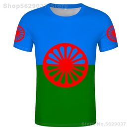 T shirt Rom Gypsy Flag Of The Romani People T shirt Print po clothes customizable 220702