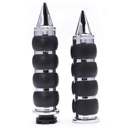 Handlebars 1 Inch Motorcycle Chrome Hand Grips Handle Bar Cone Throttle Assist Fit For Touring Sportster XL883 XL1200