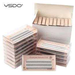 YSDO Eyelash Extension Wholesale 1020304050 Boxes Individual Lashes 81012MM Mink False Lashes C Curl Makeup Natural cilios 220525