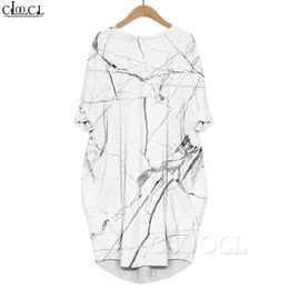 Women Casual Loose Dress splash ink painting 3D Graphics Printed Dress Long Sleeve Gown Pocket Dress Fashion Midi Dresses 220616