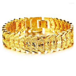 Link Chain Fashion Jewellery Environmental Protection Copper Gold-plated Men's Bracelet Holiday Gift Personality Wild TrendLink Lars22