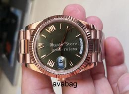 7 Colour Mens Watches Green Brown Champagne White Men Automatic 2813 Movement BP Factory Watch Time Day Date Rose Gold Crystal Wristwatches RUC5