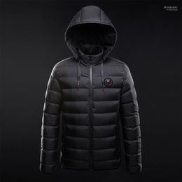 Men's Down & Parkas Jackets Coats Men Winter Jacket Coat Slim Fit Short Section Hooded Warm Thick Windproof Casual Outwear Clothing Phin22