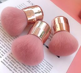 NEW Large single electroplating rose gold mushroom base loose powder manicure table dust brush beauty makeup appliance