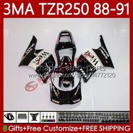 MOTO Bodywork For YAMAHA TZR250 TZR 250 TZR-250 R RS RR 1988 1989 Black west 1990 1991 Body 115No.87 TZR250-R TZR250RR 88-91 YPVS 3MA TZR250R 88 89 90 91 OEM Fairing Kit