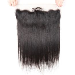 Brazilian Human Hair 13X4 Lace Frontal Silky Straight Natural Colour 12-22inch Yirubeauty Top Closures Free Part