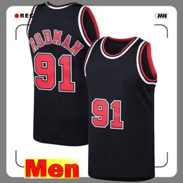 23 Michael 45 Scottie 33 Pippen Dennis 91 Rodman Jersey Lonzo 2 Ball Demar 11 DeRozan Zach 8 LaVine Derrick 1 Rose Basketball Jerseys Retro white red black