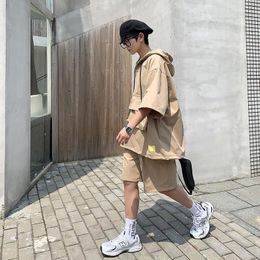 Men Hoodie Shorts Set Online Shopping 