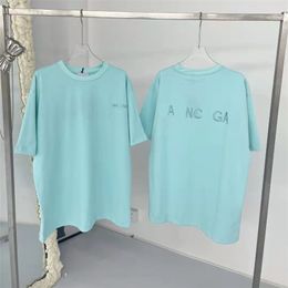 Paris spring and summer new embroidery mint green white breathable leisure age reducing couple short sleeves
