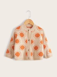 Toddler Boys Geo Pattern Raglan Sleeve Cardigan SHE01