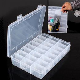 Professional Hand Tool Sets Grids Plastic Storage Box Phone Accessories Replacement Parts Container Transparent Organizer For Electronics Re