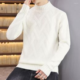 Men's Sweaters Turtleneck Sweater Man Clothing Winter Thick Knitted Cotton Wool Pullover Men High Quality Mens Soft Warm Pull HommeMen's Olg
