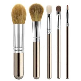 New Professional Brushes Set 5pc/set Multi Tasking Face Powder Foundation Blush Eyeshadow Liner Brush Makeup Tools For Beginner