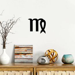 Scorpio Horoscope Symbol - Black Iron Art Wall Decor Home Decorative Accent Metal Art Wall Sign