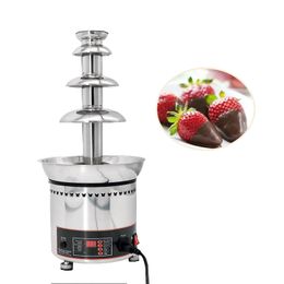 Chocolate Melting Fountain Machine 4 Tier Stainless Steel Chocolate Waterfall Hotpot Machine