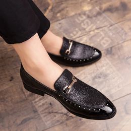 men shoes casual adult moccasins slip on designer fashion brand breathable club luxury driving dress social loafers shoes o4
