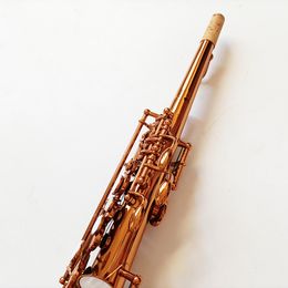 Fabriqué en France saxophone de soprano de haute qualité Mark VI B-flat Bouchle Roseaux Couleur de café du cou