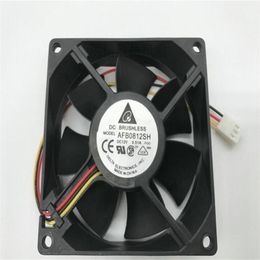 Original delta 8025 AFB0812SH DC12V 0.51A 3/4 wire cooling fan