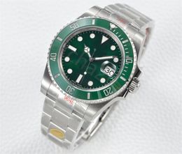 ZP Men's Waterproof Watches 904L Steel Automatic 2836 Watch Factory V10 green Ceramic 116610LN Dive Men Eta Swiss Sub 116610LV