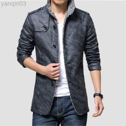 New Top Quality Leather Jacket Winter Mens And Smart Casual Fur Plus Velvet Jaqueta De Couro Masculina L220801