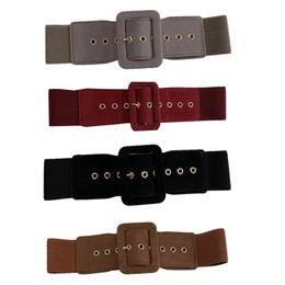 Belts Elastic Belt Corset Dress Decorative Pin Buckle Luxury Shaping Girdle Stretchy For Dresses Women Waist BeltBelts