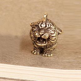 Keychains 2022 Tiger Keychain Metal Brass Key Chains Hangings Jewellery Bag Accessories Pendant Car DIY Bags Pendants Gifts Miri22