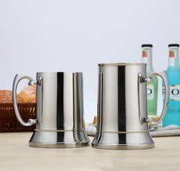 The latest 15.2OZ and 19OZ Wine Glasses stainless steel double-layer beer supplies, flame cocktail coffee milk cup SN4494