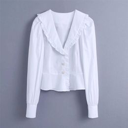 Women Blouse Shirt Gem Buttons V-neckline Long Sleeves Elegant Casual Fashion Chic Lady Woman Blouse Shirt Tops 210709