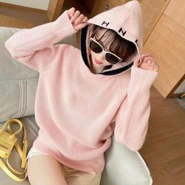 Wholesale 2021ss Autumn Winter high quality women's sweaters Designer Hoodie knitted CC letter embroidery temperament high-end fashions fashion soft 3 color mix