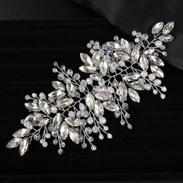 Headpieces Fashion Rhinestone Wedding Headband Crystal Bridal Hair Accessories Women Handmade Party Jewellery Headpiece Bridesmaid TiaraHeadpi