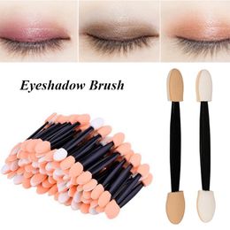 25 Pcs Professional Sponge Stick for Nails Eyeshadow Double-head Brushes Nail PowderEye Shadow Applicator For Women Makeup Tools