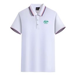 Australia national men and women Polos mercerized cotton short sleeve lapel breathable sports T-shirt LOGO can be Customised