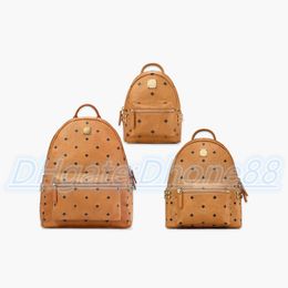 Classic high quality Luxury Genuine MC backpack designer bags women Leather bookbags fashion mens back pack School shoulder bag canvas handbag parachute fabric