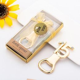 Openers 20Pcs/lot Event And Party Guest Gift Of 15 Bottle Opener Favours For 15th Anniversary Year Birthday FavorsOpeners