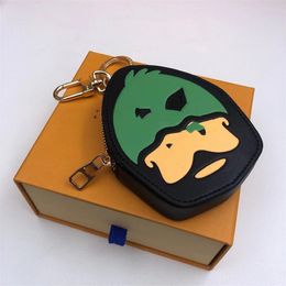 New cartoon duck keychain advanced fashion ins package mini coin pocket red envelope anti-loss key bag1