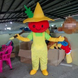 Halloween Scarecrow Mascot Costume Cartoon Theme Character Carnival Festival Fancy dress Christmas Outdoor Theme Party Adults Outfit Suit