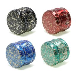 Smoking Colorful Zinc Alloy 60MM Drum Shape Dry Herb Tobacco Grind Spice Miller Grinder Crusher Grinding Chopped Hand Muller Cigarette Handpipes Holder DHL Free