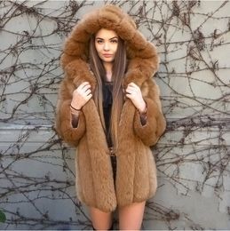 Luxury Faux Fur Coat Women Fur Winter Warm Oversized Long Sleeves Parka Hairy Poncho Overcoat Jacket Outfit Plus Size 3XL L220725