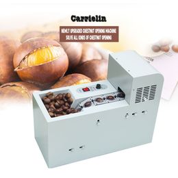 Electric Chestnut Opening Machine Fully Automatic Chestnuts Hazelnut Cutting Slitting Machines Open Peeling Commercial