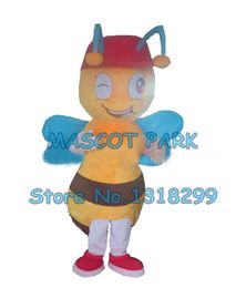 Mascot doll costume naughty bee mascot costume wholesale for sale cartoon little bee theme anime costumes for school kids performs 2800