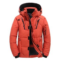 High Quality Down Jacket Male Winter Parkas Men White Duck Down Jacket Hooded Outdoor Thick Warm Padded Snow Coat Oversize M 220830