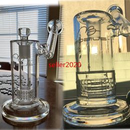 7.5inchs Mobius Glass water Bongs Smoke Pipe Hookahs Beaker base Dab Rigs Bubbler Recycler Oil Rigs With 18mm Bowl