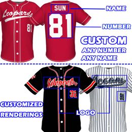 2022 Custom baseball jerseys Customised logo team badge and sponsor personal customization men kids jersey baseball shirts top